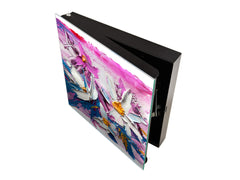 Wall Mount Key Box together with Decorative Dry Erase Board KN15 Art Series : Bouquet of flowers