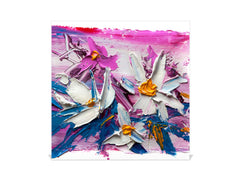 Wall Mount Key Box together with Decorative Dry Erase Board KN15 Art Series : Bouquet of flowers