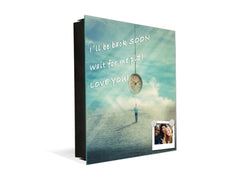 Decorative Key Box with Magnetic Glass Memo Board - Tempered Glass Wall Art - KN21 Abstract Concepts Series 1 : Importance of time