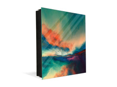 Armadietto moderno per chiavi con motivo a scelta K01 Linee concentriche