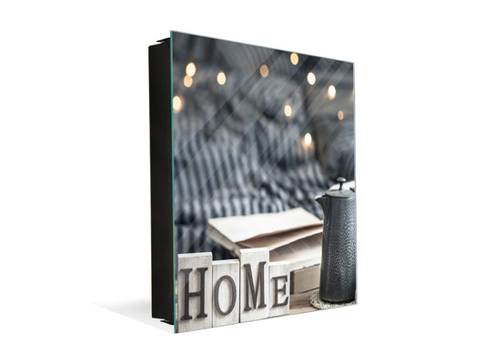 Wall Mounted Key Holder and Magnetic Dry-Erase Glass Board KN19 Miscellaneous Series : Home