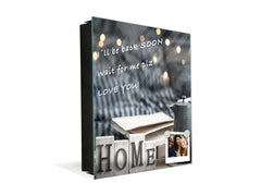 Wall Mounted Key Holder and Magnetic Dry-Erase Glass Board KN19 Miscellaneous Series : Home