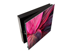 Decorative Key Box with Magnetic Glass Dry-Erase Board KN14 Nature series : Fluorescent leaves