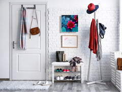 Decorative Key Box with Magnetic Glass Dry-Erase Board KN14 Nature series : Pink lotus flower