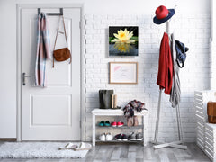 Decorative Key Box with Magnetic Glass Dry-Erase Board KN14 Nature series : Beautiful water lilly flower 2