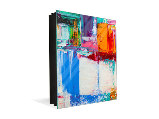 Wall Mount Key Box together with Decorative Dry Erase Board KN15 Art Series : Abstract art background 5