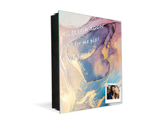 Wall Mount Key Box together with Decorative Dry Erase Board KN15 Art Series : Liquid colours 1