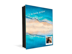 Wall Mount Key Box together with Decorative Dry Erase Board KN15 Art Series : Beaches of Zanzibar