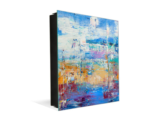 Wall Mount Key Box together with Decorative Dry Erase Board KN15 Art Series : Abstract art background 6