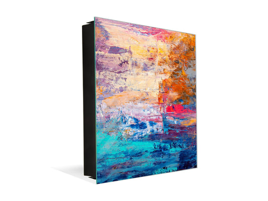 Wall Mount Key Box together with Decorative Dry Erase Board KN15 Art Series : Abstract art background 7