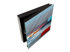 Wall Mount Key Box together with Decorative Dry Erase Board KN15 Art Series : Abstract art oil painting