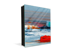 Wall Mount Key Box together with Decorative Dry Erase Board KN15 Art Series : Abstract art oil painting
