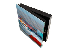 Wall Mount Key Box together with Decorative Dry Erase Board KN15 Art Series : Abstract art oil painting