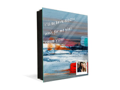 Wall Mount Key Box together with Decorative Dry Erase Board KN15 Art Series : Abstract art oil painting