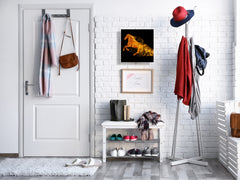 Decorative Key Organizer with Magnetic Surface Dry-Erase Board KN17 Animals Series : Wild horse