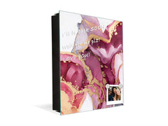 Wall Mount Key Box together with Decorative Dry Erase Board KN15 Art Series : Liquid colours 5