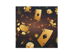 Key Cabinet with Glass Dry-Erase Board – Elegant Key Storage for Home, Office & Airbnb – Magnetic Glass Whiteboard & Key Holder – KN22 Modern Art Series : Night at the Casino