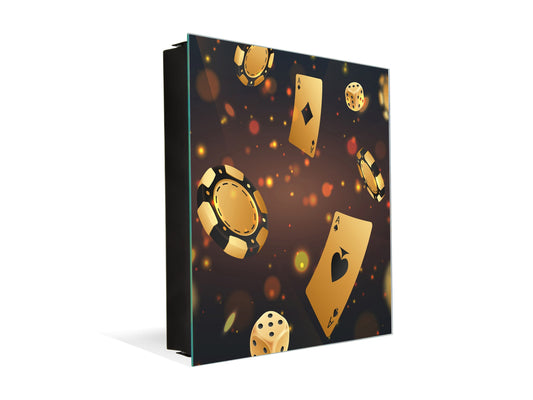 Armadietto moderno per chiavi con motivo a scelta K01 Linee concentriche