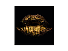 Decorative Key Box with Magnetic Glass Memo Board - Tempered Glass Wall Art - KN21 Abstract Concepts Series 1 : Golden Gloss