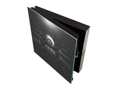 Decorative Key Box with Magnetic Glass Memo Board - Tempered Glass Wall Art - KN21 Abstract Concepts Series 1 : Surreal Eye in the Audience