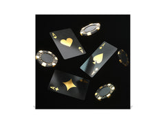 Key Cabinet with Glass Dry-Erase Board – Elegant Key Storage for Home, Office & Airbnb – Magnetic Glass Whiteboard & Key Holder – KN22 Modern Art Series : Night at the Casino 2