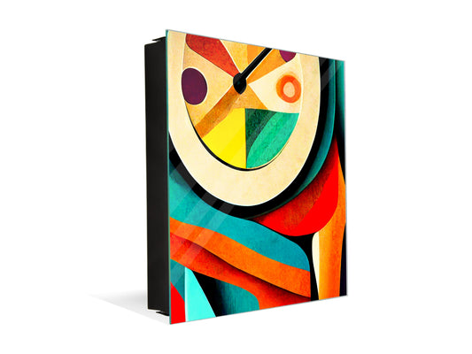 Armadietto moderno per chiavi con motivo a scelta K01 Linee concentriche