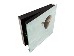 Decorative Key Box with Magnetic Glass Memo Board - Tempered Glass Wall Art - KN21 Abstract Concepts Series 1 : Blind Balloon in the Sky
