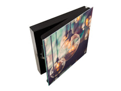 Wall Mounted Key Holder and Magnetic Dry-Erase Glass Board KN19 Miscellaneous Series : Retro lamps