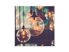 Wall Mounted Key Holder and Magnetic Dry-Erase Glass Board KN19 Miscellaneous Series : Retro lamps