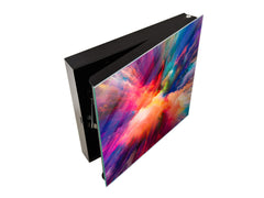 Key Cabinet Storage Box with Frameless Glass White Board KN16 Textures Series : Colours splash