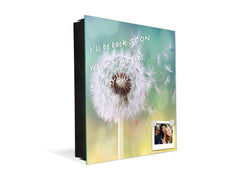 Decorative Key Box with Magnetic Glass Dry-Erase Board KN14 Nature series : Dandelion
