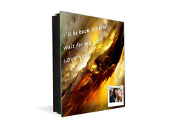 Petite armoire pour clés avec motif au choix K01 Lignes concentriques