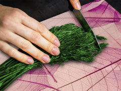 Tempered GLASS Cutting Board – Worktop saver and Pastry Board –- Glass Kitchen Board; MEASURES: SINGLE: 60 x 52 cm (23,62” x 20,47”); DOUBLE: 30 x 52 cm (11,81” x 20,47”); D34 Nature Series: Transparent purple leaves