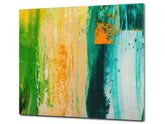 UNIQUE Tempered GLASS Kitchen Board –Scratch Resistant Glass Cutting Board – MEASURES: SINGLE: 60 x 52 cm (23,62” x 20,47”); DOUBLE: 30 x 52 cm (11,81” x 20,47”); D35 Art Series : Abstract art background 4