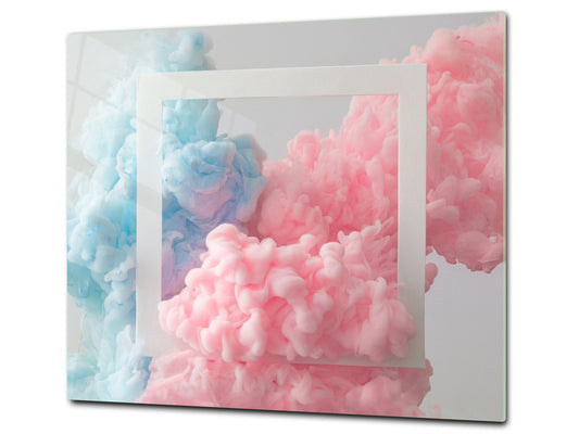 UNIQUE Tempered GLASS Kitchen Board –Scratch Resistant Glass Cutting Board – MEASURES: SINGLE: 60 x 52 cm (23,62” x 20,47”); DOUBLE: 30 x 52 cm (11,81” x 20,47”); D35 Art Series : Minimal luxury 1