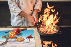 Tabla de cortar - Cubierta de la placa de inducción D04 Serie Bebidas: Cerezas 7