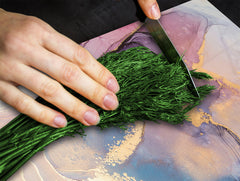 UNIQUE Tempered GLASS Kitchen Board –Scratch Resistant Glass Cutting Board – MEASURES: SINGLE: 60 x 52 cm (23,62” x 20,47”); DOUBLE: 30 x 52 cm (11,81” x 20,47”); D35 Art Series : Liquid colours 1