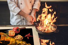 Induction Cooktop Cover Kitchen Board – Impact Resistant Glass Pastry Board; MEASURES: SINGLE: 60 x 52 cm (23,62” x 20,47”); DOUBLE: 30 x 52 cm (11,81” x 20,47”); D37 Animals Series : Wild horse