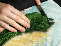 Tempered GLASS Cutting Board – Worktop saver and Pastry Board –- Glass Kitchen Board; MEASURES: SINGLE: 60 x 52 cm (23,62” x 20,47”); DOUBLE: 30 x 52 cm (11,81” x 20,47”); D34 Nature Series: Botanical wall art.