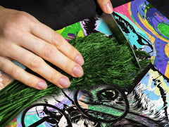 Induction Cooktop Cover Kitchen Board – Impact Resistant Glass Pastry Board; MEASURES: SINGLE: 60 x 52 cm (23,62” x 20,47”); DOUBLE: 30 x 52 cm (11,81” x 20,47”); D37 Animals Series : Colourful bulldog