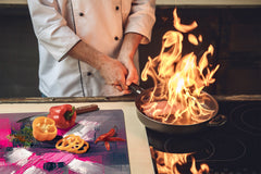 GIGANTE ASSE DA CUCINA e Copri-piano cottura a induzione; Serie di vini DD04: Ciliegie 7