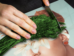 Chopping Board - Induction Cooktop Cover - Glass Cutting Board – Impact & Shatter Resistant – MEASURES: SINGLE: 60 x 52 cm; DOUBLE: 2 x 30 x 52 cm; D42 Modern Art Series : Blooming Lady