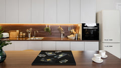 Chopping Board - Induction Cooktop Cover - Glass Cutting Board – Impact & Shatter Resistant – MEASURES: SINGLE: 60 x 52 cm; DOUBLE: 2 x 30 x 52 cm; D42 Modern Art Series : Night at Casino 2