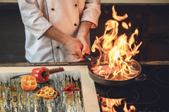 Tabla de cortar - Cubierta de la placa de inducción D04 Serie Bebidas: Cerezas 7