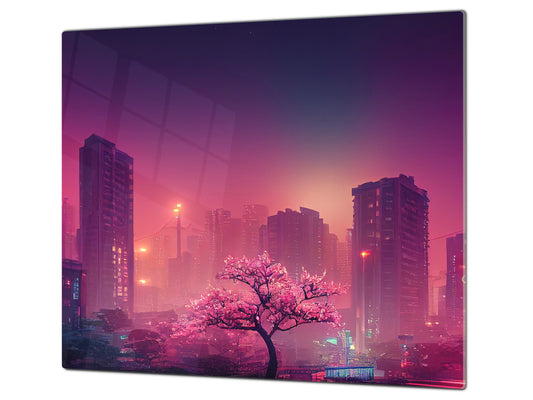 Tabla de cortar - Cubierta de la placa de inducción D04 Serie Bebidas: Cerezas 7