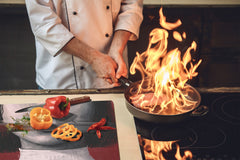 Tabla de cortar - Cubierta de la placa de inducción D04 Serie Bebidas: Cerezas 7