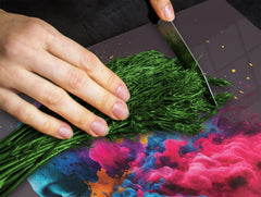 GIGANTE ASSE DA CUCINA e Copri-piano cottura a induzione; Serie di vini DD04: Ciliegie 7