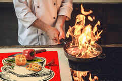 GIGANTE ASSE DA CUCINA e Copri-piano cottura a induzione; Serie di vini DD04: Ciliegie 7