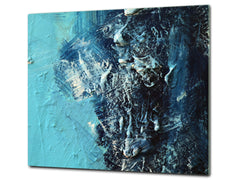 TEMPERED GLASS CHOPPING BOARD – Glass Cutting Board and Worktop Saver; MEASURES: SINGLE: 60 x 52 cm (23,62” x 20,47”); DOUBLE: 30 x 52 cm (11,81” x 20,47”); D36 Textures Series : Vintage texture