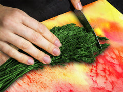 TEMPERED GLASS CHOPPING BOARD – Glass Cutting Board and Worktop Saver; MEASURES: SINGLE: 60 x 52 cm (23,62” x 20,47”); DOUBLE: 30 x 52 cm (11,81” x 20,47”); D36 Textures Series : Abstract multicoloured background